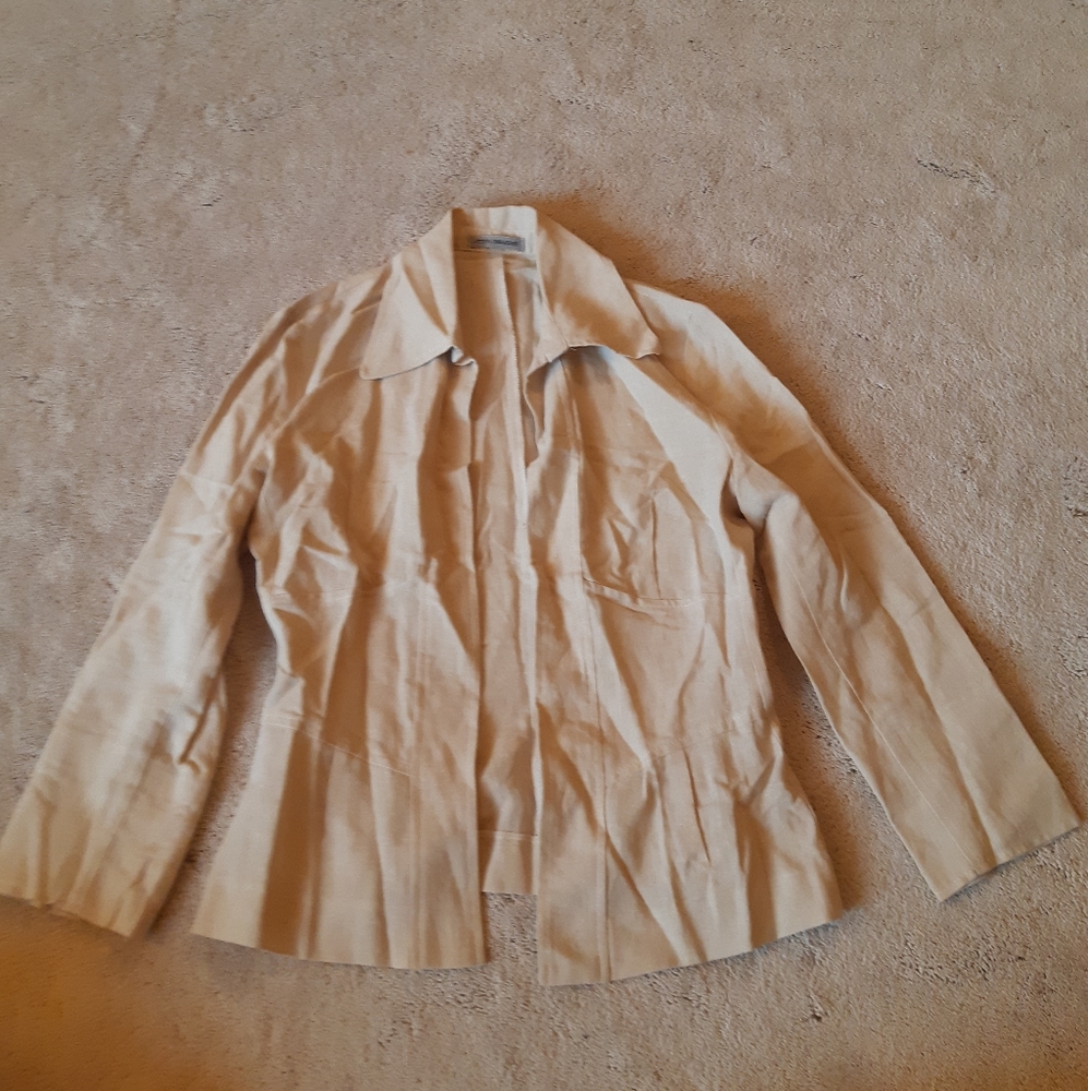 Beige linen shirt
